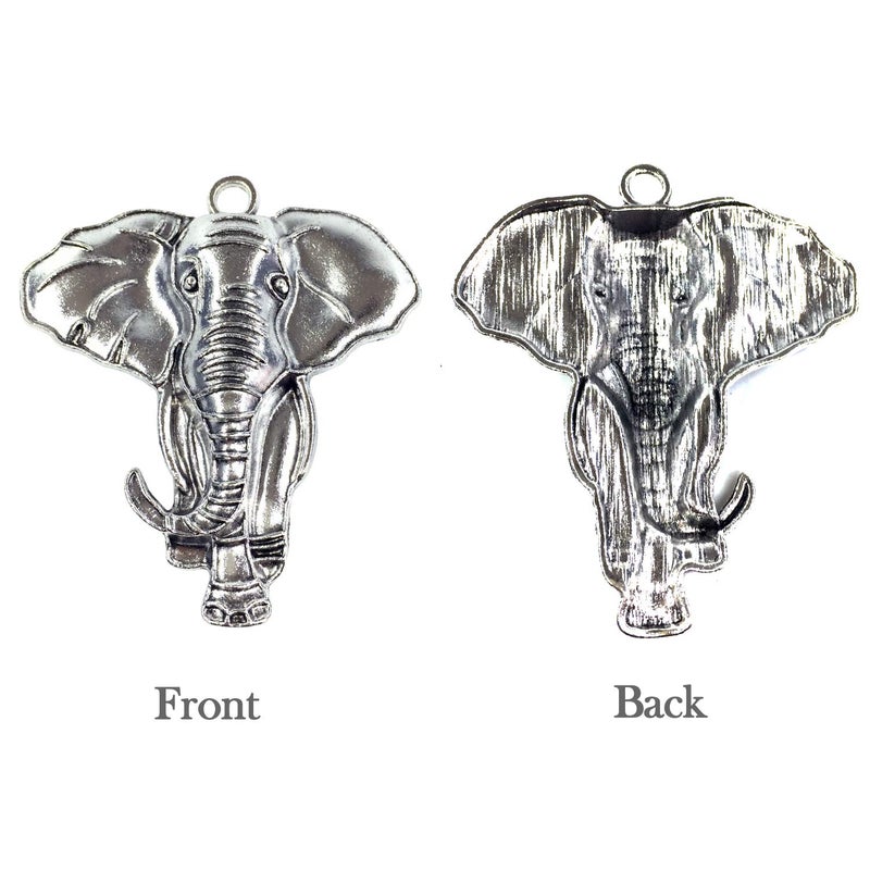 ZILucky Set of 12 Realistic Elephant Shower Curtain Hooks Decorative Home Bathroom Stainless Steel Rustproof Shower Curtain Rings Decor Accessories (Silver) - Image 4